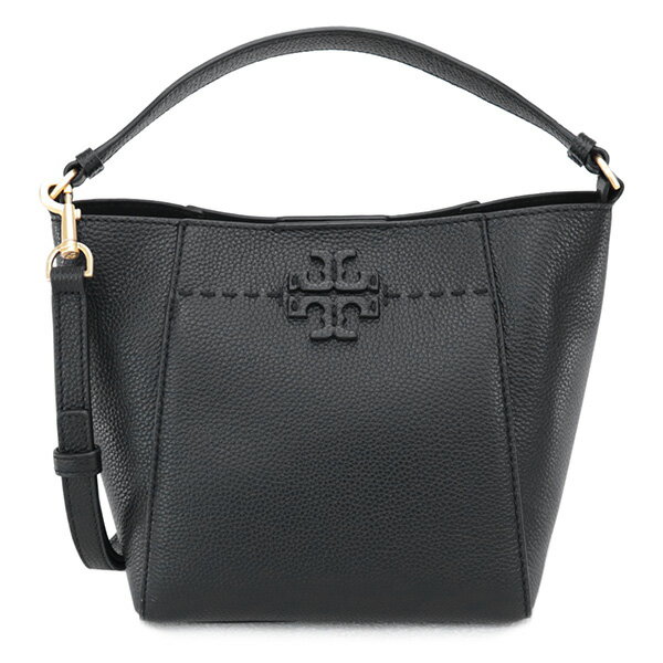 トリーバーチ バッグ（レディース） 【15日(水)はP10倍!】トリーバーチ TORY BURCH (74956 001 BLACK) 22aw ブラック MCGRAW SMALL BUCKET BAG マックグロー ハンドバッグ 2way バッグ ショルダーバッグ