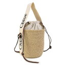 クロエ Chloe (CHC22SS381G55 101 WHITE) 2025SS 新作 バッグ レディース WOODY SMALL BASKET ウッディ ...