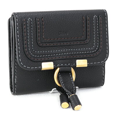 【在庫処分セール】訳あり クロエ Chloe 財布 折財布 MARCIE マーシー カーフ ブラック (CHC10UP572161 001 BLACK)