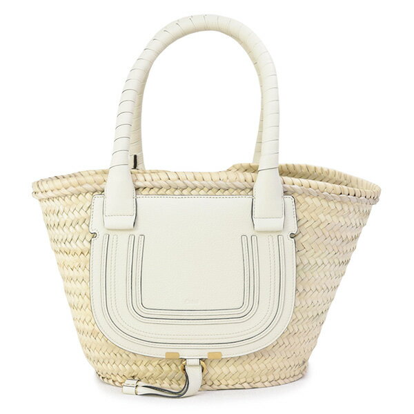 クロエ Chloe バッグ MARCIE マーシー ミディアム バスケットバッグ かごバッグ アイボリー (CHC20US828C97 119 NATURAL WHITE)【あす楽対応】