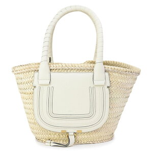 クロエ Chloe バッグ MARCIE マーシー ミディアム バスケットバッグ かごバッグ アイボリー (CHC20US828C97 119 NATURAL WHITE)【あす楽対応】