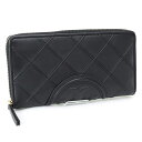 トリーバーチ 長財布 レディース トリーバーチ TORY BURCH (140344 001 BLACK) 23AW ブラック 財布 FLEMING SOFT ZIP CONTINENTAL WALLET 長財布