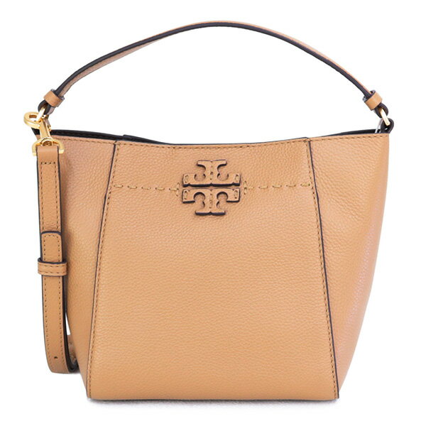 トリーバーチ TORY BURCH (74956 227 TIRAMISU) 23SS ライトブラウン MCGRAW SMALL BUCKET BAG マックグロー ハンドバッグ 2way バッグ ショルダーバッグ