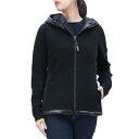 ウールリッチ WOOLRICH (CFWWTS0015FRUF0482 BLACK 100) 20aw-21aw ブラック MERINOS AND NYLON HOODIE レディース ジップアップパーカー