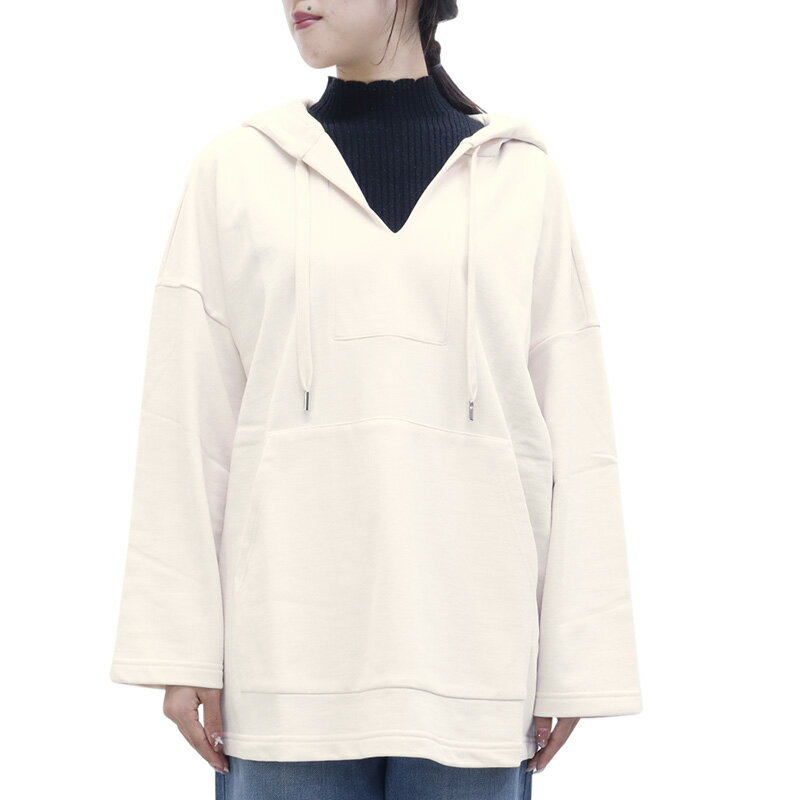 【期間限定セール】マックスマーラ ウィークエンド MaxMara WEEKEND (LEANDRO 2359260139 IVORY 1) 23AW アイボリー 長袖 スウェット オーバーサイズ パーカー トップス