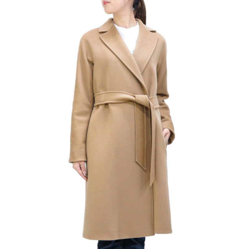 マックスマーラ ステュディオ MaxMara STUDIO (SUPERBO 60161429 CAMEL 006) 22aw キャメル ヴァージンウール コート アウター