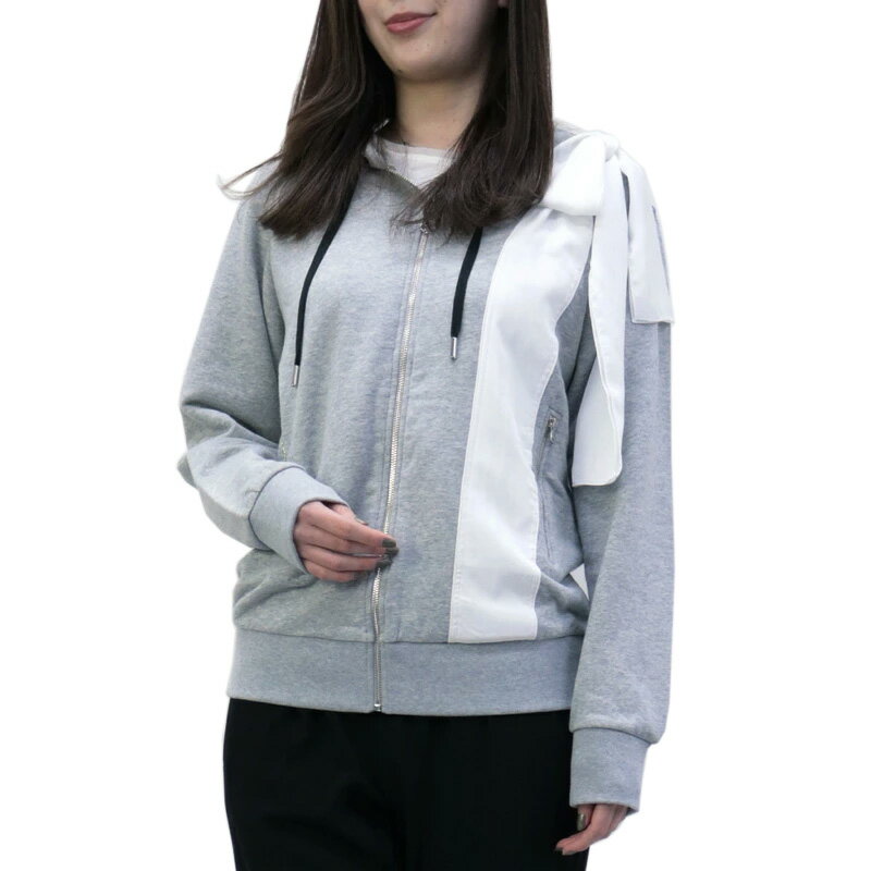 【在庫処分セール】マックスマーラ スポーツマックスコード MaxMara SPORTMAX CODE (LAMINE 79210692 GL 002) 19ss グレー 長袖 パーカー トップス