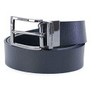 アルマーニ ベルト（メンズ） 【24日(水)20時よりP10倍】エンポリオアルマーニ EMPORIO ARMANI (Y4S195 YLO8J 88256 BLUE/BLUE) 23SS ブルー×ブルー メンズ リバーシブルベルト