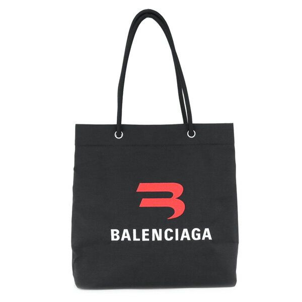 【4日(火)20時よりP10倍】バレンシアガ BALENCIAGA (701748 210BW 1000 BLACK) 22awブラック EXPLORER SHOPPER BAG エキスプローラ スモール刺繍 ショッピングバッグ トートバッグ メンズ バッグ