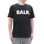 ボーラー BALR. (B1112.1048 JET BLACK) 22awBrand Straight T-Shirt ブラック メンズ トップス 半袖 Tシャツ