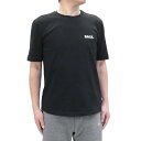 【25日(木)はP10倍！】ボーラー BALR. (B1112.1050 JET BLACK) 22aw Athletic Small Branded Chest T-Shirt ブラック メンズ トップス 半袖 Tシャツ