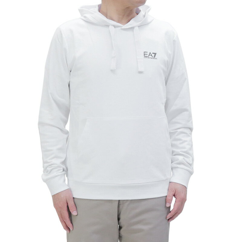 【アウトレットセール】訳あり1 エンポリオアルマーニ イーエーセブン EMPORIO ARMANI EA7 (8NPM04 PJ05Z 1100 WHITE) 22ss ホワイト メンズ トップス プルオーバーパーカー