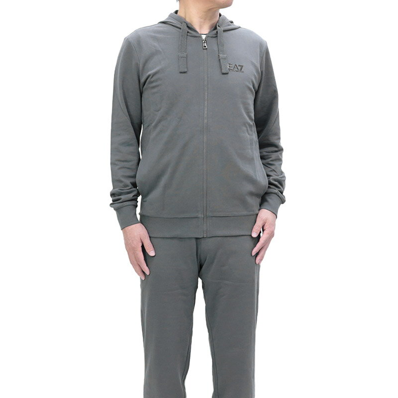 【アウトレットセール】エンポリオアルマーニ イーエーセブン EMPORIO ARMANI EA7 8NPV50 PJ05Z 1977 IRON GATE 22ss アイアングレー メンズ セットアップ スウェットスーツ