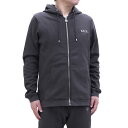 訳あり ボーラー BALR.(B1267.1018 ASPHALT) 23SS チャコールグレー Q-Series Straight Zip Thru Hoodie Renewedメンズ トップス ジップアップパーカー