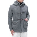 バーク 【アウターセール】バーク Bark (62BU8100 251 GREY) グレー メンズ カシミア ニット ダッフル コート