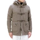 バーク 【アウターセール】バーク Bark (62BU8100 269 TAUPE) トープ メンズ カシミア ニット ダッフル コート