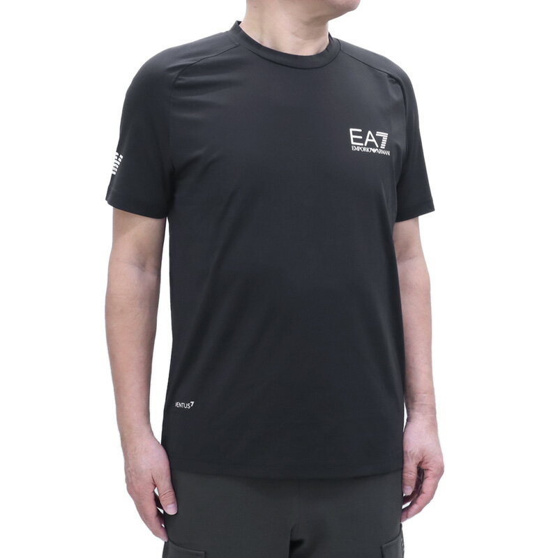 エンポリオアルマーニ イーエーセブン EMPORIO ARMANI EA7 (8NPT22 PJEMZ 1200 BLACK) 23SS ブラック メンズ トップス Tシャツ 半袖