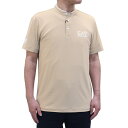 エンポリオ・アルマーニ 【4/20・21はP10倍】エンポリオアルマーニ イーエーセブン EMPORIO ARMANI EA7 (8NPT21 PJEMZ 1722 OXFORD TAN) 23SS ベージュ メンズ トップス ポロシャツ 半袖