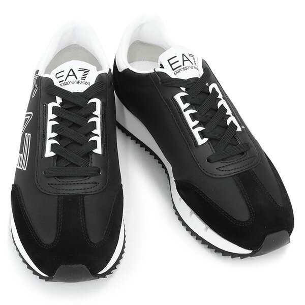 エンポリオアルマーニ イーエーセブン EMPORIO ARMANI EA7 (X8X101 XK257 A120 BLACK WHITE) 23SS ブラック×ホワイトメンズ 靴 スニーカー