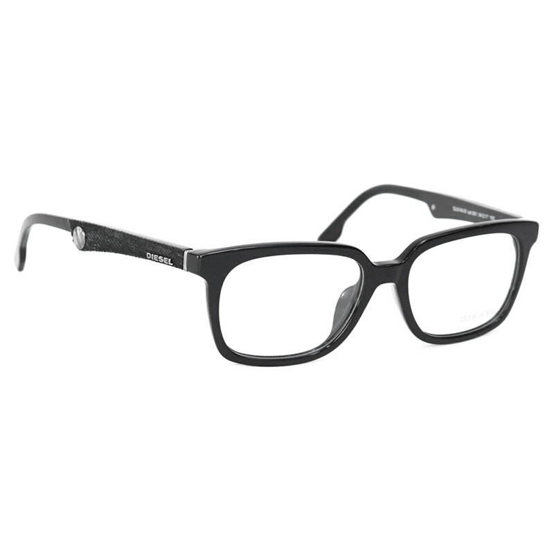 ディーゼル DIESEL (DL5143-D 001 BK) ブラック メガネフレーム 眼鏡 ウェリントン メンズ レディース