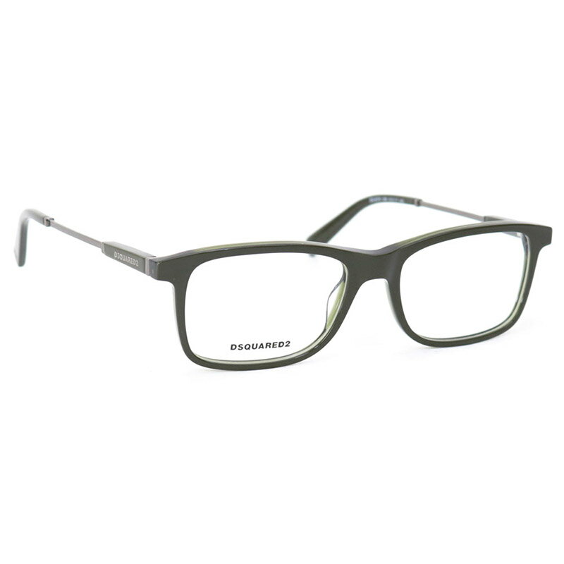 ディースクエアード DSQUARED2 (DQ5278 098 GR) ダークグリーン メガネフレーム スクエア 眼鏡 メンズ