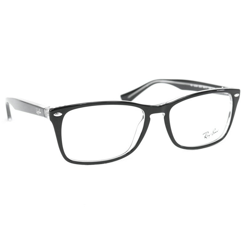 レイバン Ray-Ban (0RX5228M 2034 BLACK+TRANSPARENT) ブラック×クリア メガネフレーム 眼鏡 スクエア メンズ レディース