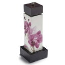 ceramiche VIVA (65235 ZEN) ペッパーミル 木のスタンド付き 神秘的な印象を受ける花と石モチーフ