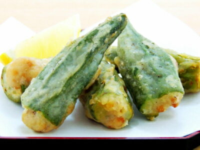 【天ぷらオクラ】オクラ肉詰め天50個入り【業務用冷凍食品惣菜お弁当おつまみオクラおくら肉詰め天ぷら】