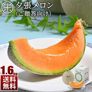 メロン 北海道 夕張メロン 1.6kg(1玉) 共撰優品(糖度11％以上) 送料無料お取り寄せグルメ 産地直送 赤肉メロン グルメ フルーツ 果物 食品 景品 ブランドメロン ギフト 贈り物 贈答用