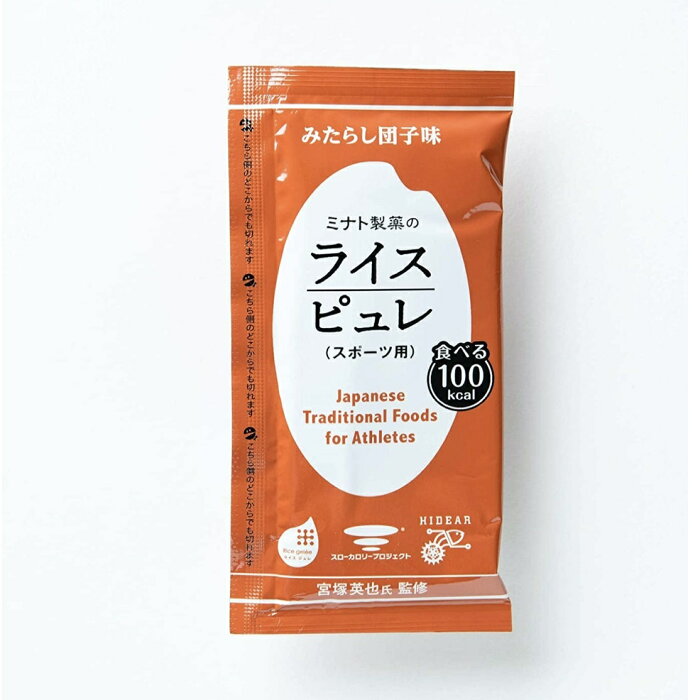 【6個】ミナト製薬のライスピュレ（みたらし団子味） ういろうをアレンジし、噛んで食べるランニング、トレイルランニング、サイクリング、登山のエネルギー補給食/行動食