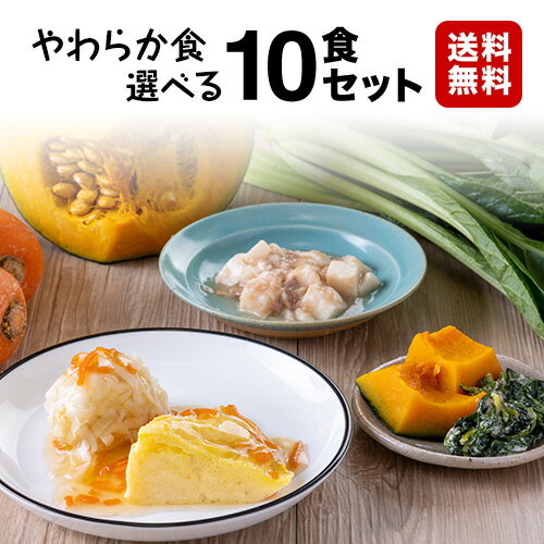 【送料無料】やわらか食 自由に選べる10食セット 1