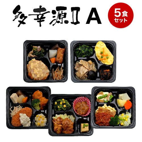 【健康管理食】多幸源2　冷凍弁当セットA　冷凍弁当 冷凍食品 冷凍おかず 昼食 ランチ 夕食 ディナー 惣菜 簡単おかず 簡単調理 時短調理 非常食 保存食 介護食 父の日 母の日 敬老の日