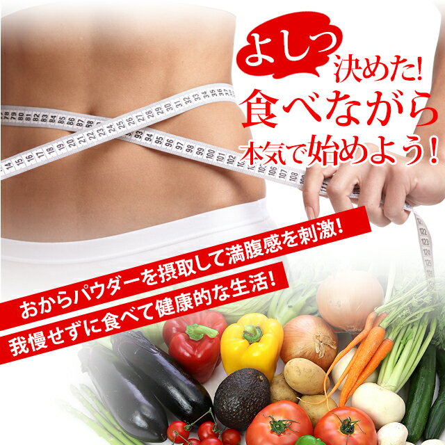 【送料無料】国産大豆100%おからパウダーダイエットレシピ表付き300g(100gX3パック)