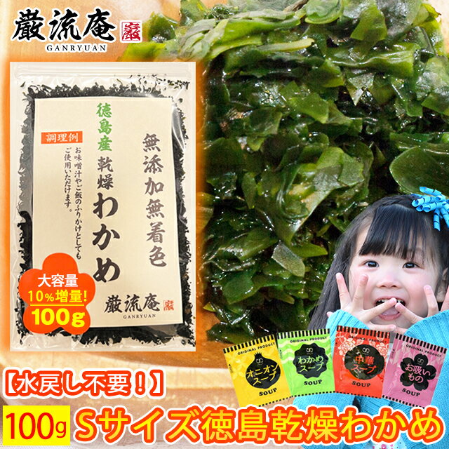 乾燥 わかめ 徳島県産 カットわかめ 送料無料 100g セット かんそう ワカメ ふりかけ 増える ...