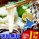 【送料無料】北海道産のいかを使ったイカソーメン約500g2個セットの計約1kg(20柵)(冷凍)【smtb-td】【楽ギフ_のし】 - フーズランド北海道