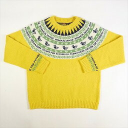 HUMAN MADE ヒューマンメイド 22AW HUMAN Made DUCK Jacquard Knit Sweater ニットセーター マスタード Size 【L】 【新古品・未使用品】 20749785