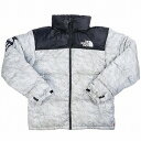 SUPREME シュプリーム ×THE NORTH FACE 19AW Paper Print Nuptse Jacket ジャケット 灰 Size 【S】 【...