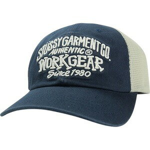 STUSSY ステューシー 25SS LOW PROFILE WORKGEAR STRAPBACK CAP NAVY キャップ 紺 Size 【フリー】 【新古品・未使用品】 20823563