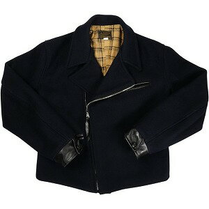 乐天商城 - At Last ＆ Co アットラスト/BUTCHER PRODUCTS ブッチャープロダクツ LOT714 MELTON RIDERS JACKET ジャケット 紺 Size 【40】 【中古品-良い】 20835051