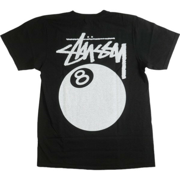 STUSSY ステューシー 24SS 8 BALL TEE PIGMENT DYED Black Tシャツ 黒 Size 【XL】 【新古品・未使用品】 20835627
