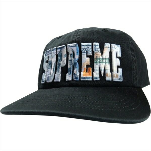 SUPREME シュプリーム 26SS Embroidered Money Logo 6-Panel Black キャップ 黒 Size   20837598