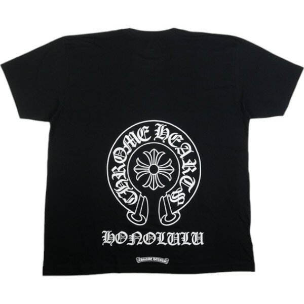 乐天商城 - CHROME HEARTS クロム・ハーツ HONOLULU EXCLUSIVE T-Shirt Black ホノルル限定 ホースシューTシャツ 黒 Size 【L】 【新古品・未使用品】 30009649