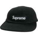 SUPREME シュプリーム 25SS Harris Tweed Camp Cap Black キャンプキャップ 黒 Size 【フリー】 【新古品・未使用品】...