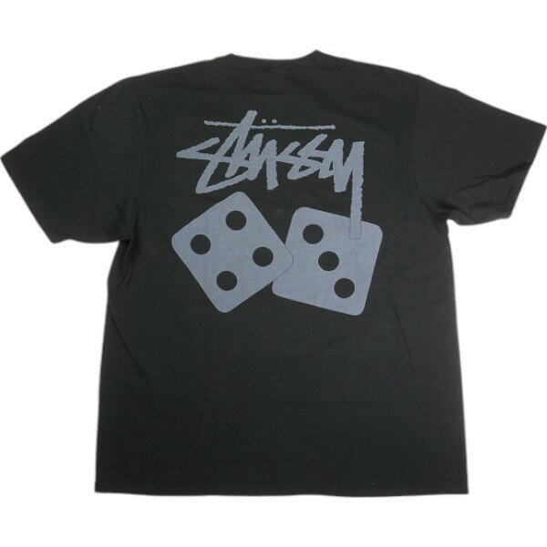 STUSSY ステューシー 25SS DICE TEE PIGMENT DYED BLACK Tシャツ 黒 Size 【L】 【新古品・未使用品】 20835929