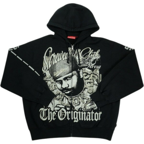 SUPREME シュプリーム ×DJ Screw 26SS Zip Up Hooded Sweatshirt Black ジップパーカー 黒 Size 【M】 【新古品・未使用品】 20840208