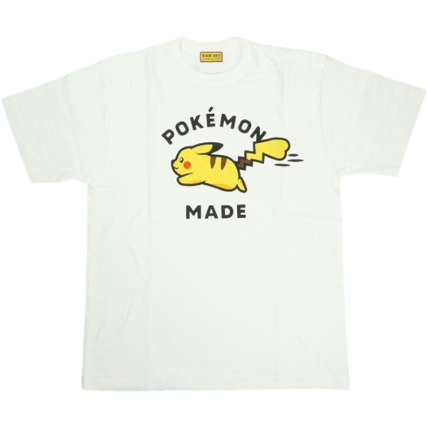 乐天商城 - HUMAN MADE ヒューマンメイド ×POKEMON MADE 26SS GRAPHIC T-SHIRT ＃1 WHITE ピカチュウTシャツ 白 Size 【M】 【新古品・未使用品】 30009434