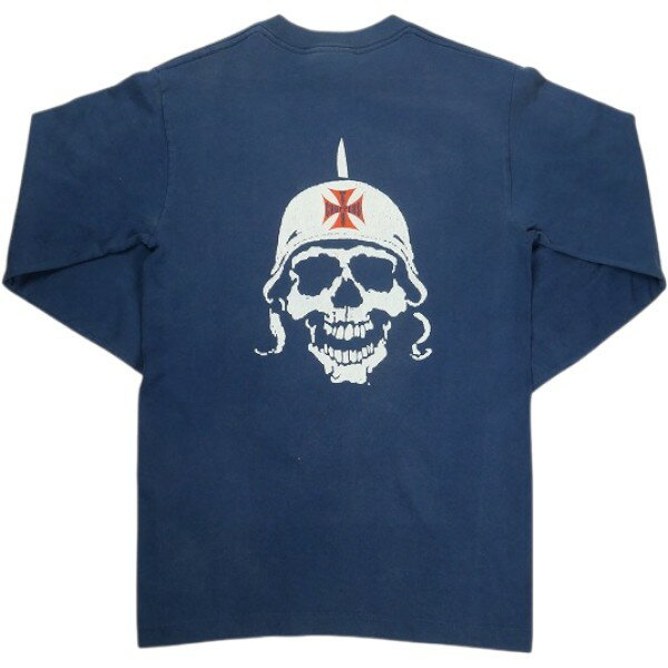 樂天商城 - VINTAGE ヴィンテージ West Coast Choppers ウェストコーストチョッパーズ CFL Skull Helmet Bootleg LS TeeロンT 紺 Size 【S】 【中古品-良い】 30009685