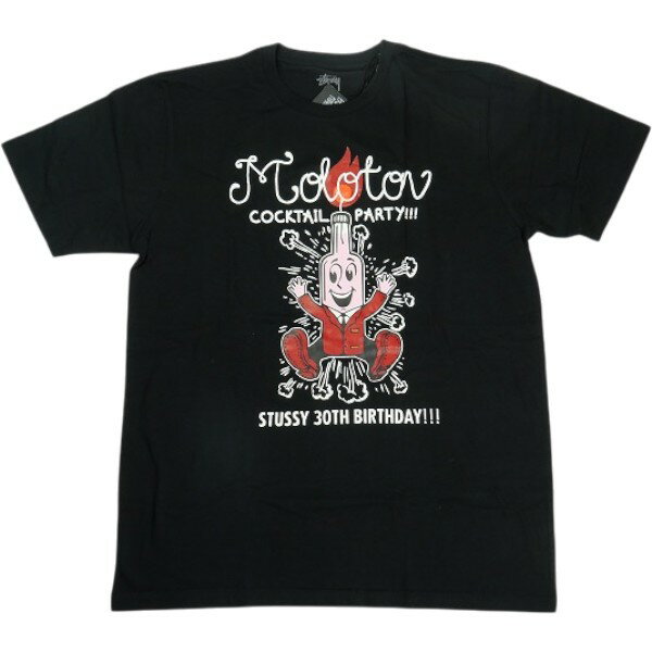 樂天商城 - STUSSY ステューシー ×FPAR 30周年限定 MOLOTOV TEE Tシャツ 黒 Size 【L】 【新古品・未使用品】 30009919