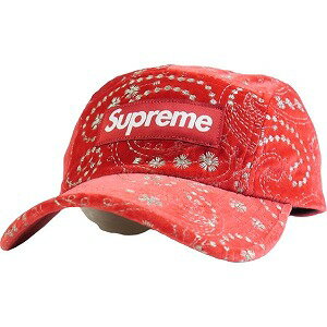 シュプリーム SUPREME シュプリーム 23AW Velvet Paisley Camp Cap Red キャンプキャップ 赤 Size 【フリー】 【新古品・未使用品】 20783275