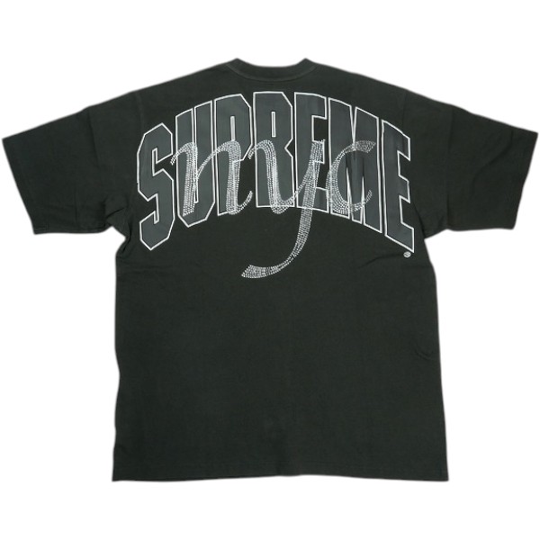 SUPREME シュプリーム 26SS Rhinestone Script S/S Top Black Tシャツ 黒 Size   30011141